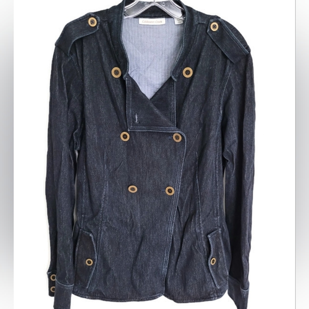 Coldwater Creek Denim Jean Jacket - Double breasted, wear as jacket or top